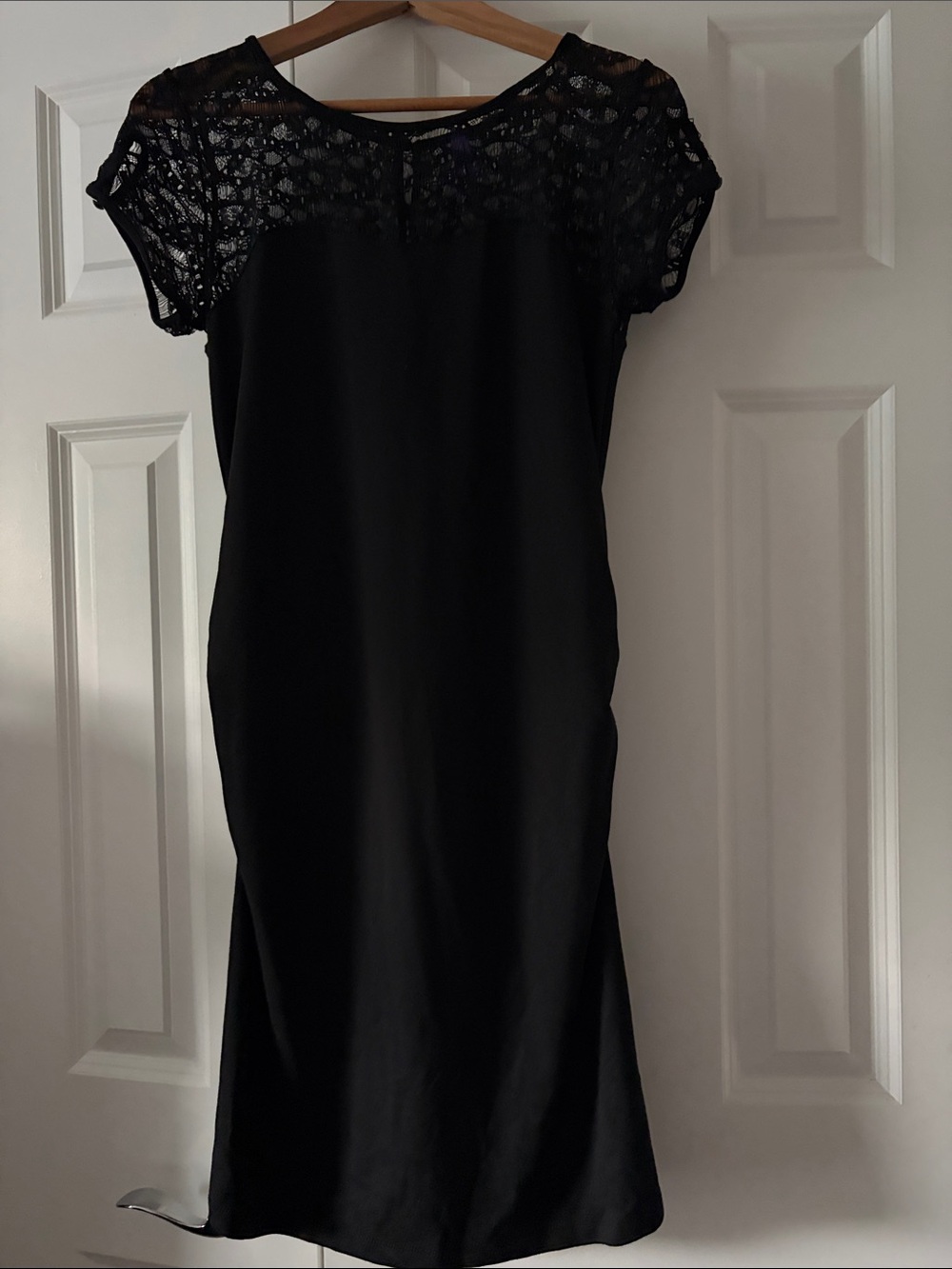 Seraphine Black Lace Maternity Dress